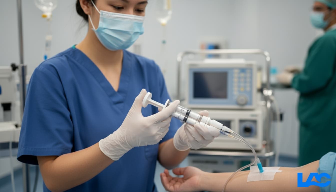 High-quality dual syringes for precise two-component medication delivery by LAC Health