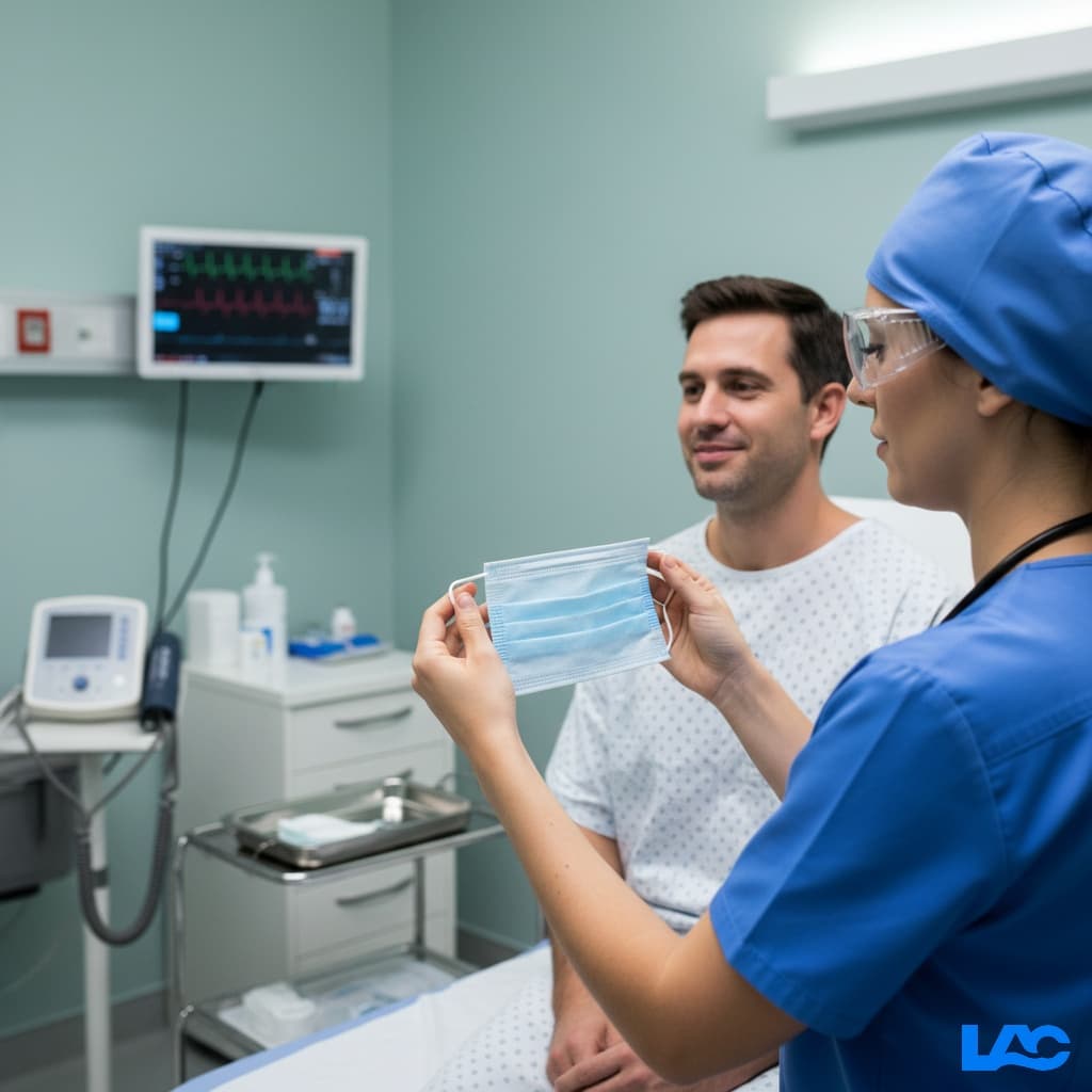 High-quality face mask from LAC Health for professional medical use and trusted protection