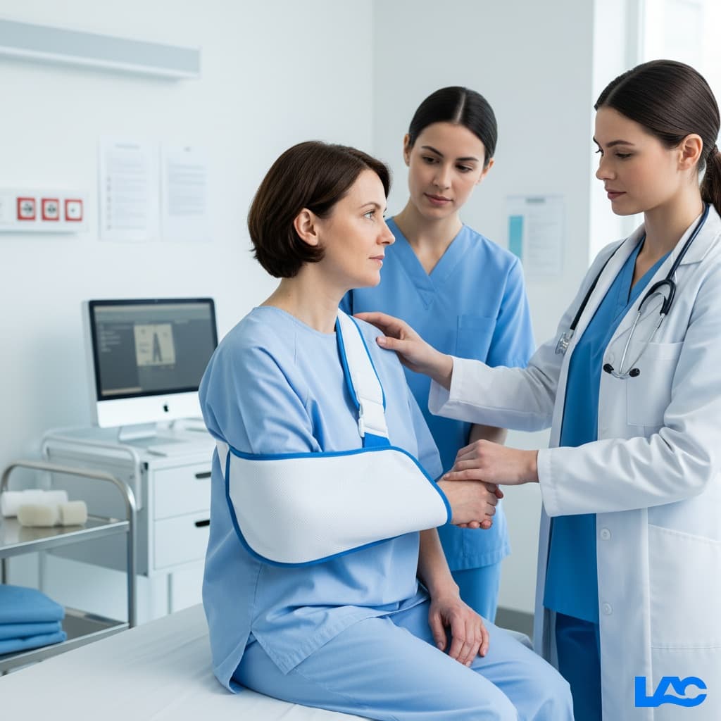 Professional-grade medical slings for arm and shoulder immobilization by LAC Health