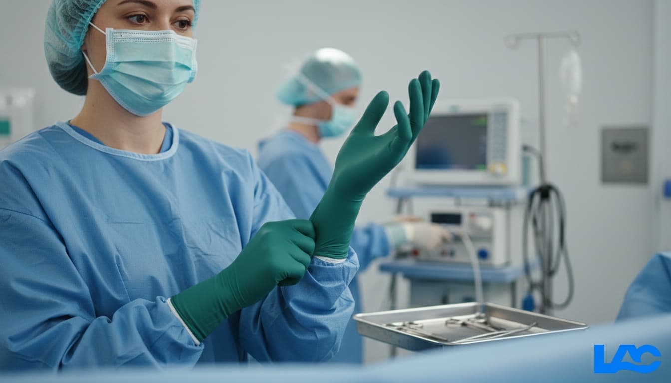 Professional neoprene gloves medical grade for healthcare with latex-free, high-quality protection by LAC Health