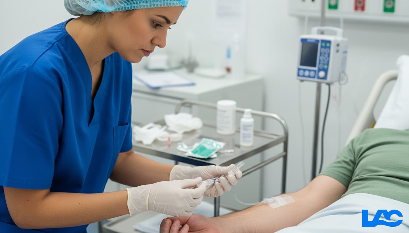 Professional IV catheters by LAC Health for safe, sterile vascular access in medical settings