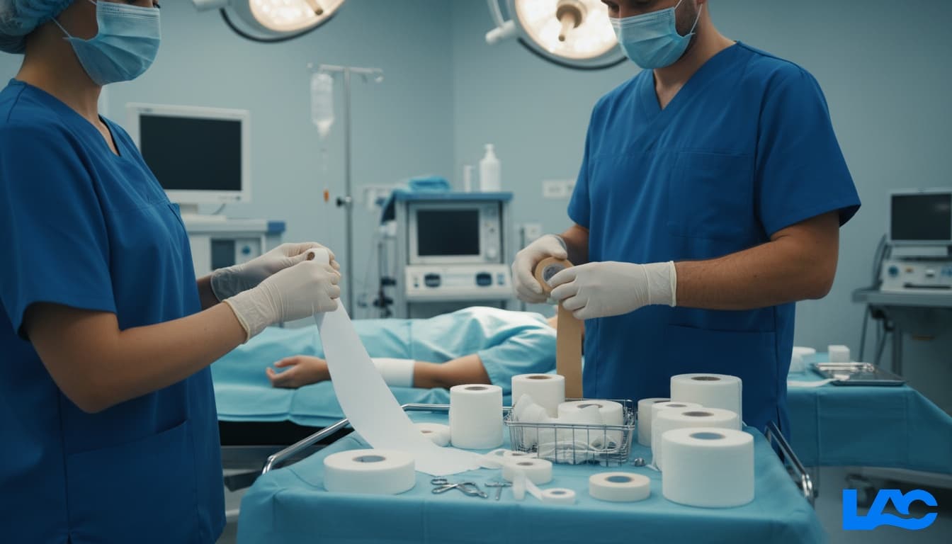 High-quality medical bandages and tapes for professional wound care by LAC Health