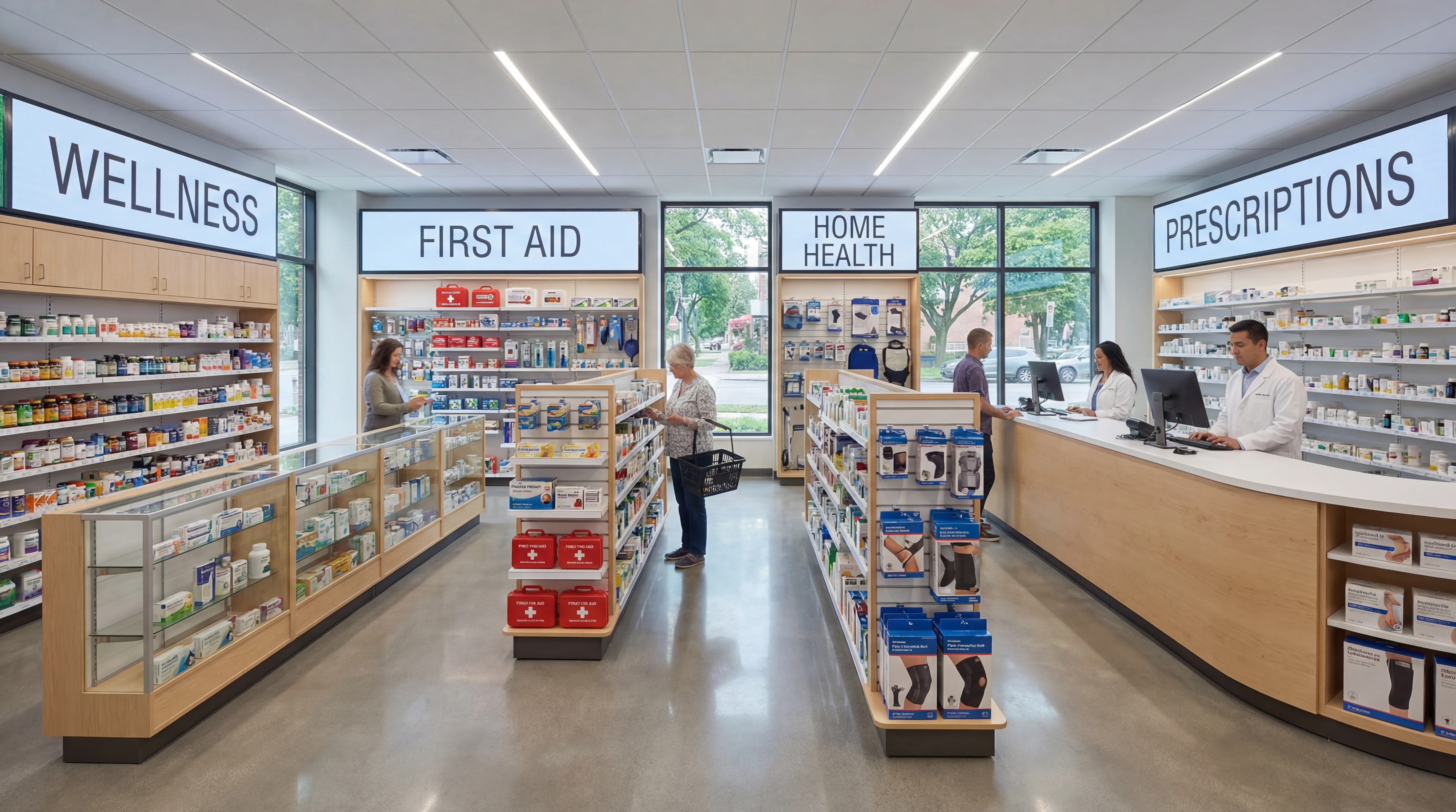 Retail medical supplies store