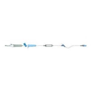 100 I.V. administration set w needle-free y-site  0.22 micron filter  50Bx (PRODUCT EXPIRES 8192023) - HLSVF261822MB