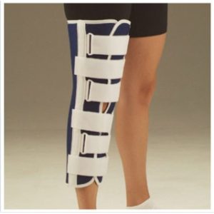 19 L Sized Canvas Knee Blue Immobilizer Without T-bar  Nonsterile  Nonlatex  Each - 1030197