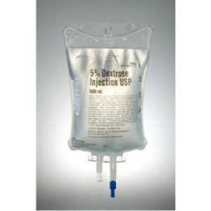 5% Dextrose Solution  USP  500 mL  Bag 24 case - 2B0063Q