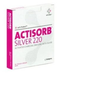 ACTISORB Silver 220 Antimicrobial Binding Dressing  4 18 X 4 18  10bx  5bxcs - 105220