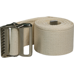 BELT GAIT 2IN X 56IN TIGER-TOOTH LOCK BUCKLE NATURAL COTTON NON-STERILE 40CA BULK 40Case - M5166-B