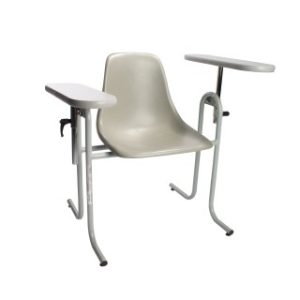 Blood Draw Chair  Standard Height  Plastic Seat  Formica Straight Arm - 4381