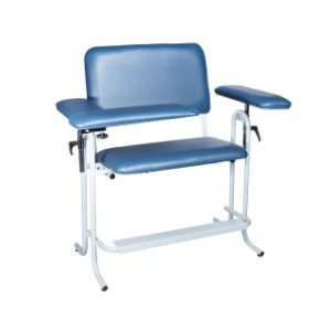 Blood Draw Chair  Tall Height  Wide  Upholstered - 4386X-F