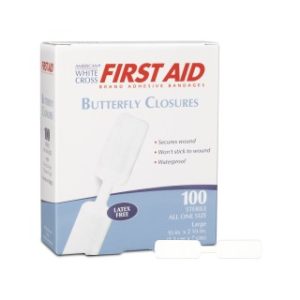 Butterfly Adhesive Bandages 12 x 2-34  Large - 100BX  12 BXCS - 1990033