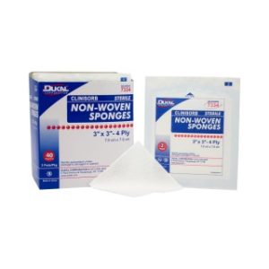 Clinisorb Non-Woven Sponges  3 x 3  4-Ply  Sterile - 7334