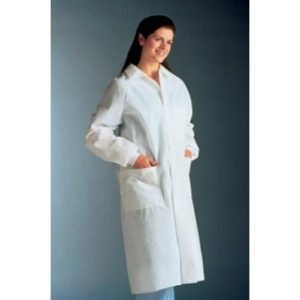 Coat Lab 3Lyr Fbrc Univ Prc Unisex 2XL wBack Vent Wht Disp 10Ca - 10044