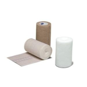 Compression Bandaging System Contains: (3) Bandages  (3) Tape Strips  Padding Bandage  4 x 4.3 yds (unstretched) - 43420000