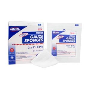 Cotton Filled Gauze Sponges  2 x 2 8-Ply  Sterile  2PK - 5228