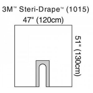 Drape Incise Steri-Drape U-Split 51x47 Clear 10Bx  4 BXCA - 1015