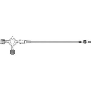 Extension Set 60 Small Bore 3-Way Stopcock Rotating Luer 50Ca - B4006