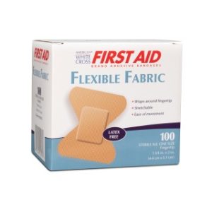 Flexible Fabric Adhesive Bandages  1-34 x 2 - Fingertip  100BX  12 BXCS - 1607033