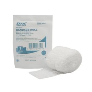 Fluff Bandage Roll  Basic Care  2 x 4.5 yd 3-Ply  Sterile - 8642