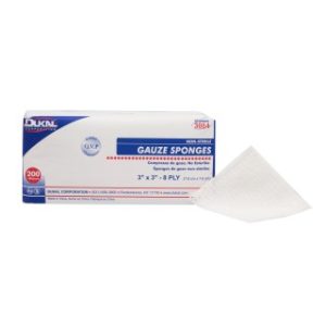 Gauze Sponges 3 x 3 8-Ply  Non-Sterile - 200BG  20 BGCS - 3084