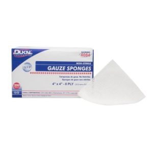 Gauze Sponges 4 x 4 8-Ply  Non-Sterile - 200BG  20 BGCS - 4084