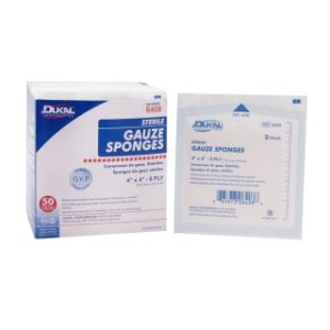 Gauze Sponges 4 x 4 8-Ply  Sterile - 2PK  50 PKBX  12 BXCS - 6408