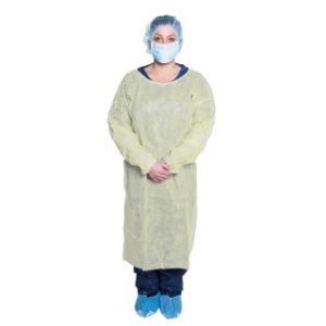 Isolation Gown  Universal  Yellow - 10BG  5 BGCS - 301