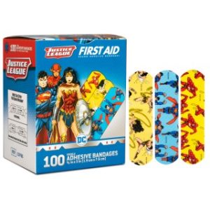 Justice League Adhesive Bandages 34 x 3  100BX  12 BXCS - 10790