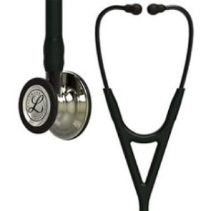 Littmann Cardiology IV Diagnostic Stethoscope  Champagne-Finish Chestpiece  Black Tube  Smoke Stem and Headset - 6179