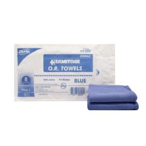 OR Towels 17 x 26  Blue  Sterile 8PK  10 PKCS - CT-08B