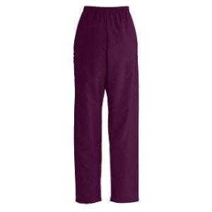 PANT, SCRUB, CARGO, UNISEX, WINE, LG-LONG, 36 EA/CS