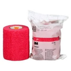 Self-Adherent Wrap  3 x 5 yds  Red  24cs - 1583R