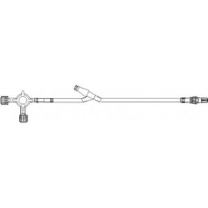 SET EXTENSION IV 50IN (127CM) APPX 5.9 ML W4-WAY STOPCOCK  CLAVE(R)  ROTATING LUER DEHP-FREE LATEX-FREE  50CS - B9777