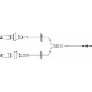 SET EXTENSION IV 7IN SMALLBORE BIFUSE W2 REMV MICROCLAVE(R)  2 CHECK VALVES  2 CLAMPS  ROTATING LUER - B33066