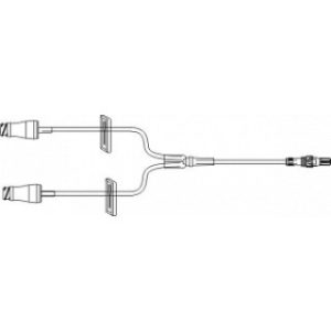 SET EXTENSION IV 9IN SMALLBORE BIFUSE W2 MICROCLAVE(R) CLEAR  2 CLAMPS  ROTATING LUER DEHP-FREE LATEX-FREE PEDIATRIC  50CS - MC33102