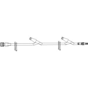 SET IV EXTENSION 21INL STANDARD BORE NEEDLE-FREE PORTX2 LUER LOCK SLIDE CLAMPX2 DEHP-FREE LATEX-FREE  50CS - B9418