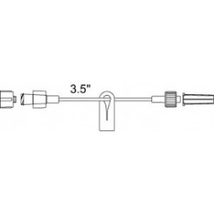 SET IV EXTENSION 3INL LUER LOCKSLIP LATEX-FREE (50CS) - 53035