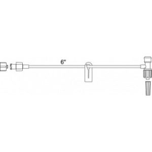 SET IV EXTENSION 6INL LUER LOCK T-ADAPTER LATEX-FREE LOT DEPENDENT (50CS) - MX453HL