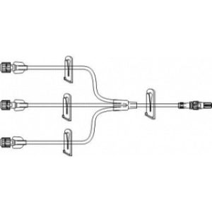 SET IV EXTENSION 6INL TRIFURCATED MINIBORELOW VOLUME LATEX-FREE  50CS - B1021