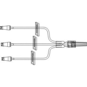 SET IV EXTENSION 6INL TRIFURCATED SMALLBORE LUER LOCK ROTATING LATEX-FREE  50CS - B33098