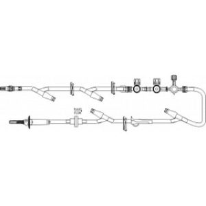 SET TUBING IV PRIMARY 134IN 10 DROP W4 CLAVE(R)  REMV 3 GANG W4-WAY STOPCOCK  2 1O2(R) MANIFOLD  ROTATING LUER - B5175