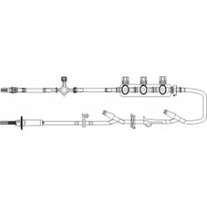 SET TUBING IV PRIMARY 135IN 10 DROP W2 CLAVE(R)  CHECK VALVE  3 GANG 1O2(R) MANIFOLD WBASEPLATE  4-WAY STOPCOCK - B5152