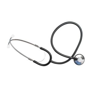 Single Head Stethoscope  Black  1BX - 1100