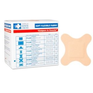 Soft Flexible Fabric Adhesive Bandages  2-78 x 3  4-Wing  50BX - SV3ER