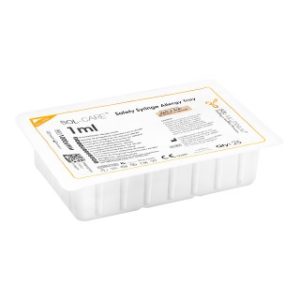 Sol-Care 1mL Safety Syringe Allergy Tray  26G x 38 IDB  1000CS - 100069IM