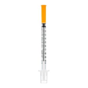 SOL-M 1ml Insulin Syringe wFixed Needle 27G*58(U-100 Insulin Only)(PE Bag) 1000Case - 1612758B