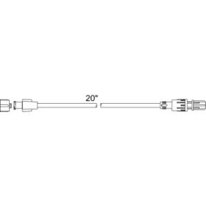 Standard Bore Extension Set with Swivel Luer Lock  50CS - MX450SL