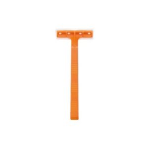 Standard Disposable Razor  Orange Handle  Single Blade  100BX - DR03