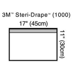 STERI-DRAPE 17X11 SMALL  40CS - 1000