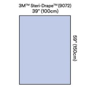 Steri-Drape Back Table Cover  39 in x 59 in  44 x 59  Absorbent Impervious Material - 9072